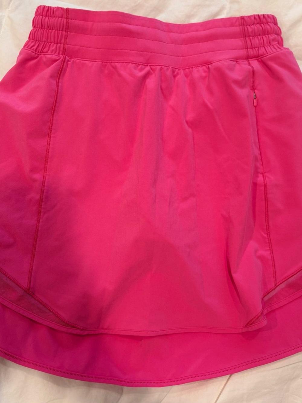 RARE Lululemon Hot Pink Tennis Skirt Size 6 Built-In Shorts Athletic - Picture 2 of 5